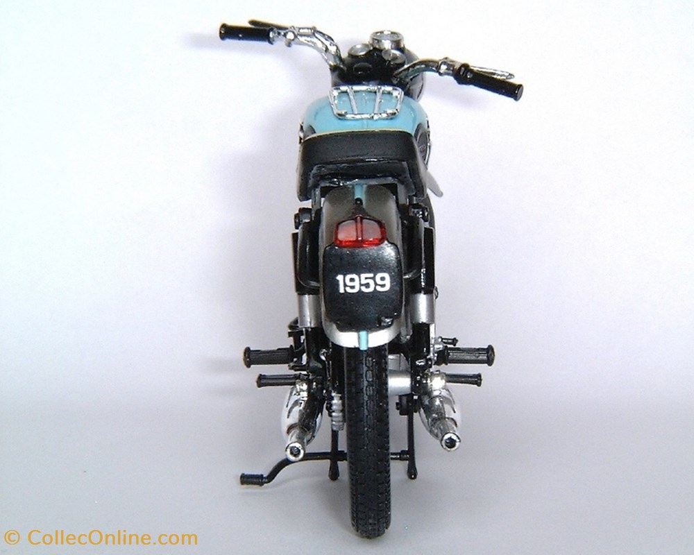 Moto TRIUMPH BONNEVILLE T120 bleu ciel 1959 1/18