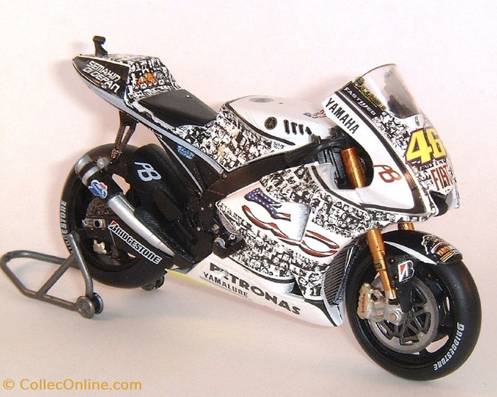 modeles reduits motos yamaha 2010 yzr m1 laguna seca valentino rossi