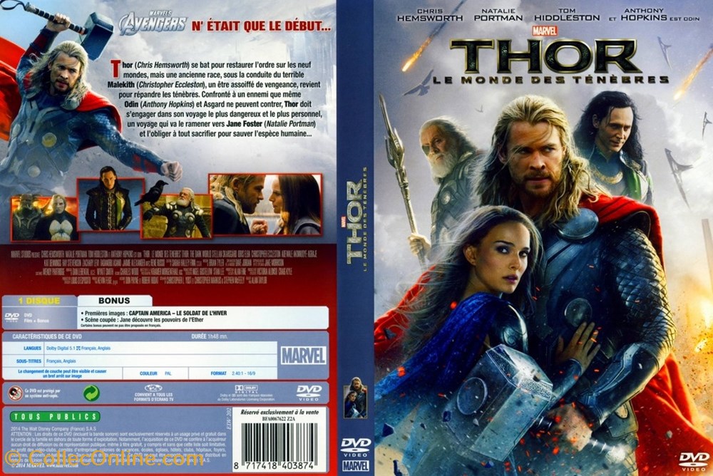 Thor II : Le Monde Des Ténèbres 3 divers film dvd blu ray thor ii le monde des tenebres