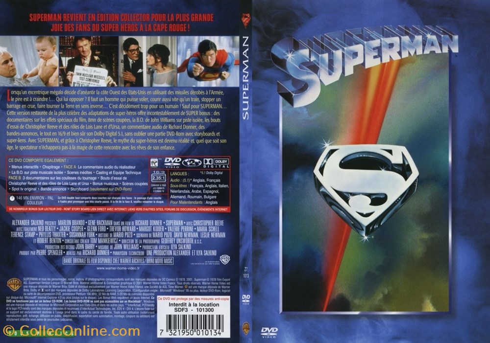 Superman 3 divers film dvd blu ray superman