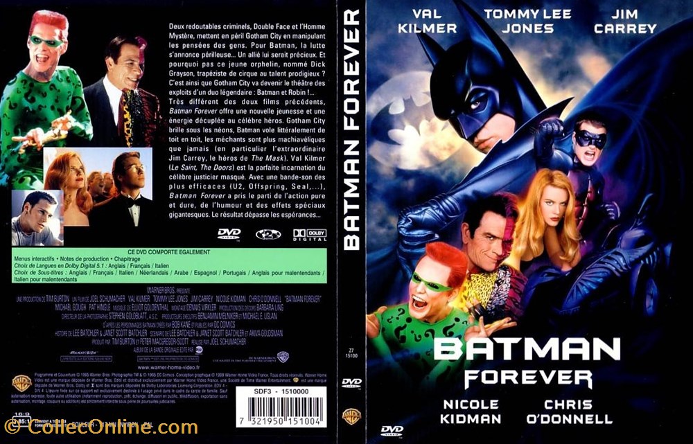 divers film dvd blu ray batman iii batman forever