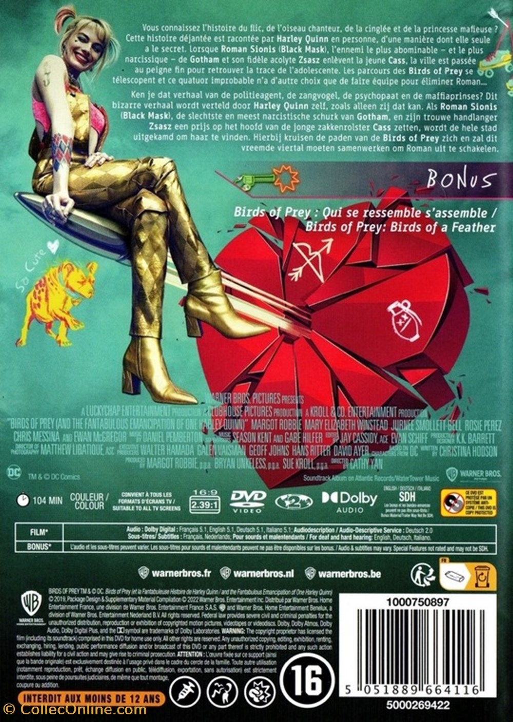 Birds Of Prey Et La Fantabuleuse Histoire De Harley Quinn divers film dvd blu ray birds of prey et la fantabuleuse histoire de harley quinn