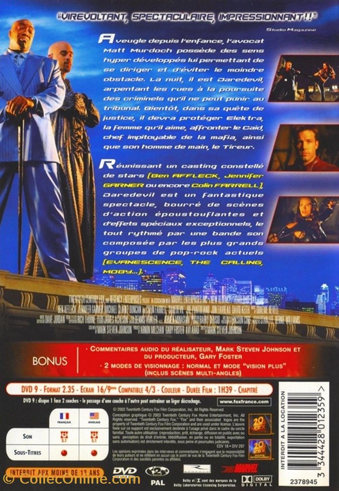 divers film dvd blu ray daredevil