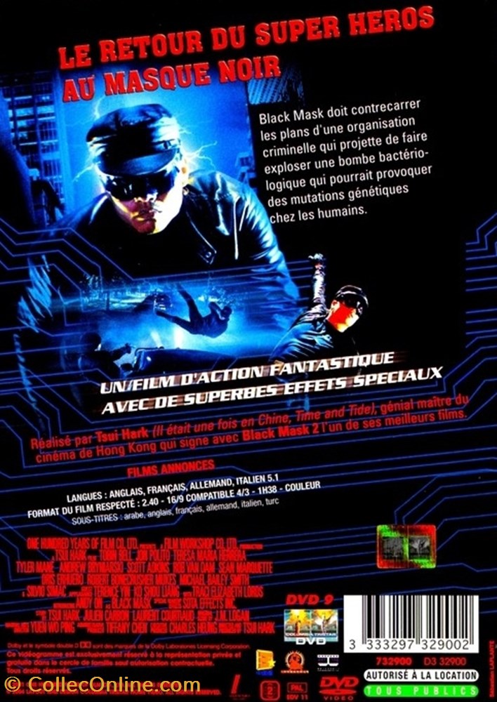 divers film dvd blu ray black mask 2 city of masks
