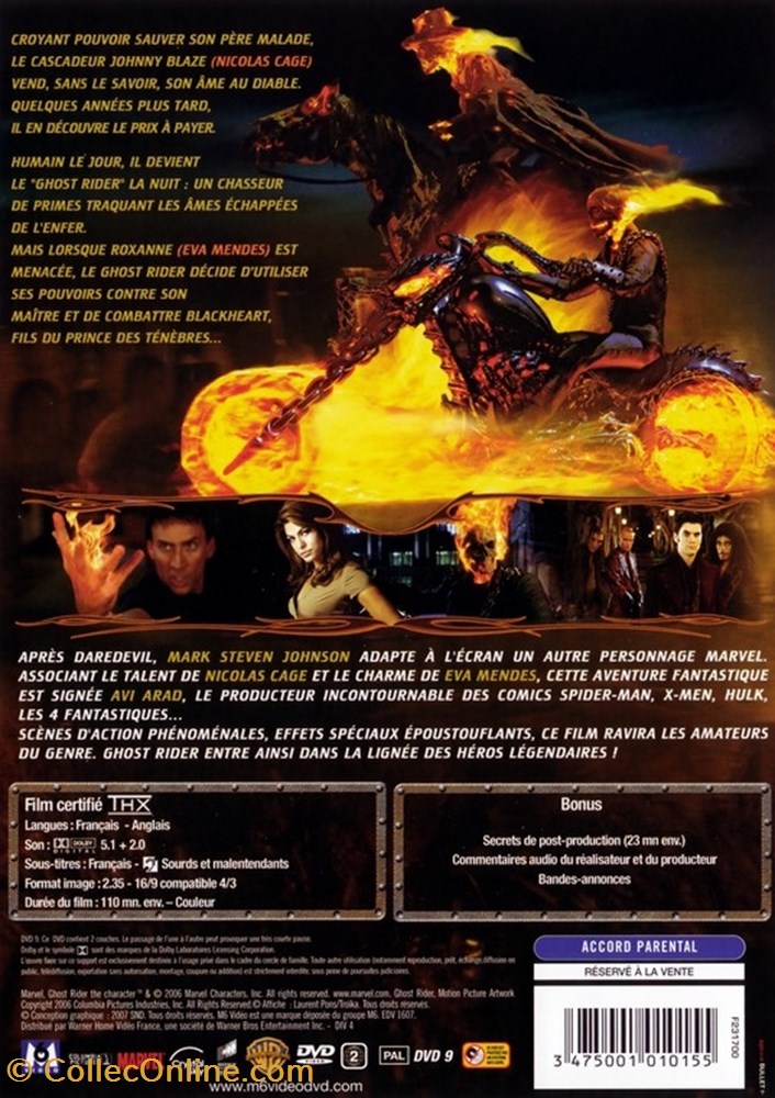 divers film dvd blu ray ghost rider