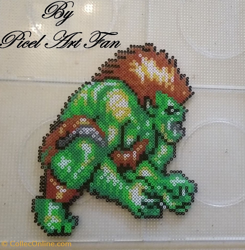 34 - Blanka - Street Fighter II diver decoration magnet autocollant 34 blanka street fighter ii