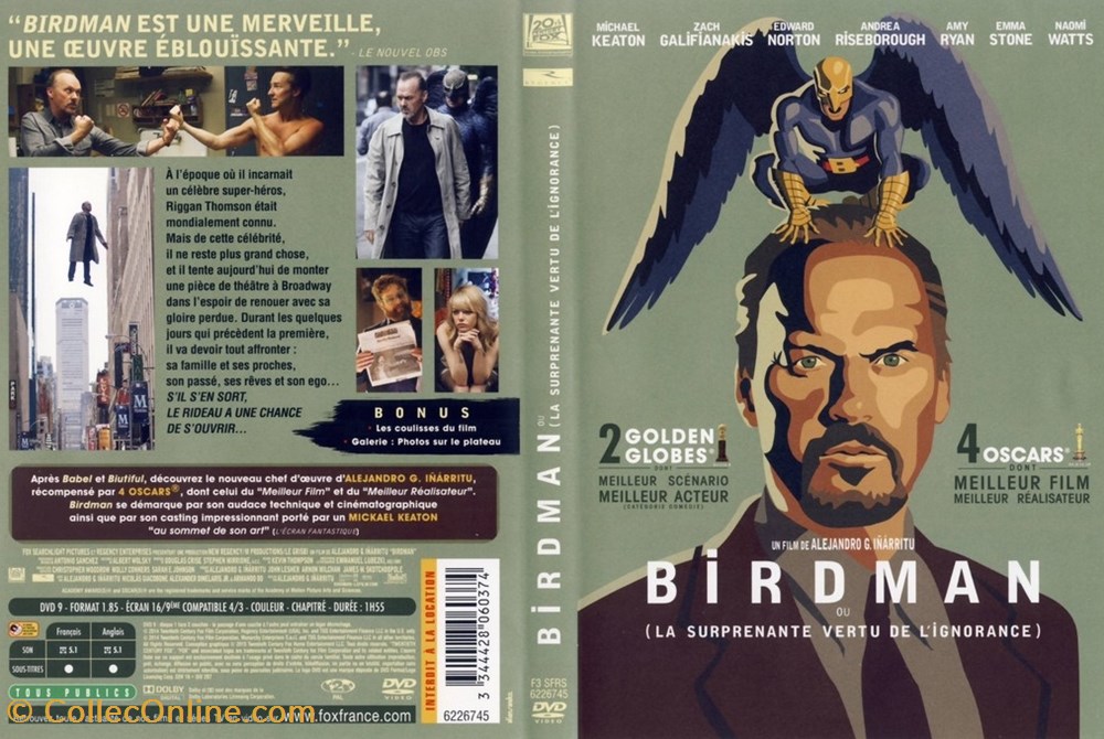 divers film dvd blu ray birdman ou la surprenante vertu de ignorance