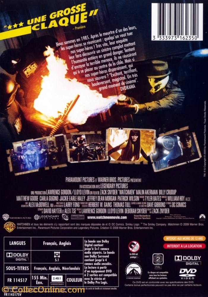 divers film dvd blu ray watchmen les gardiens