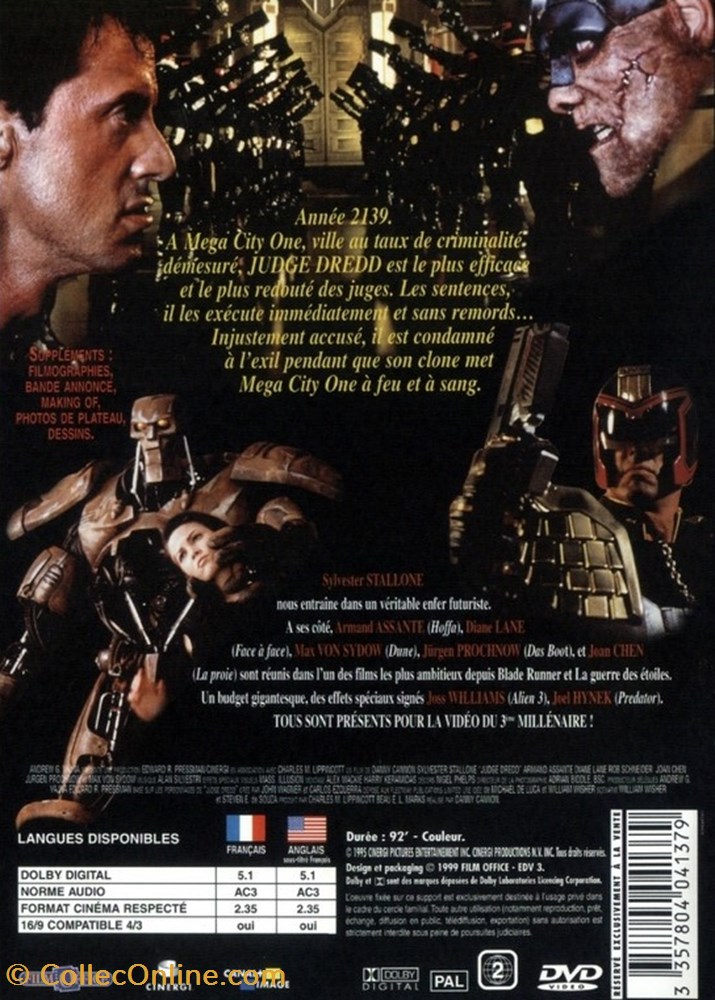 Judge Dredd 2 divers film dvd blu ray judge dredd