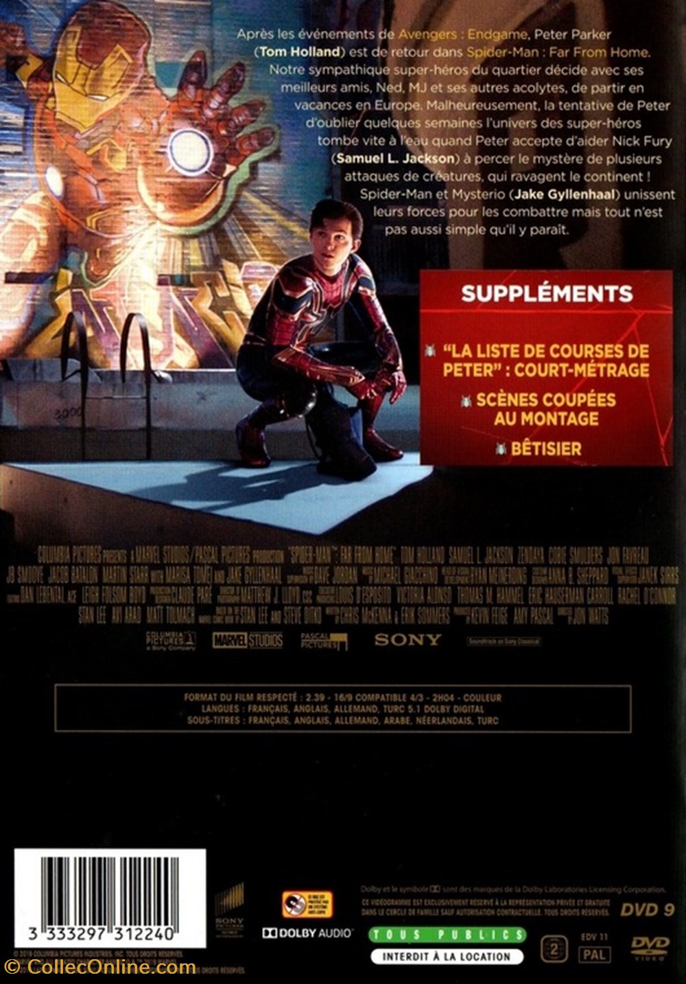 Spider-Man : Far From Home divers film dvd blu ray spider man far from home