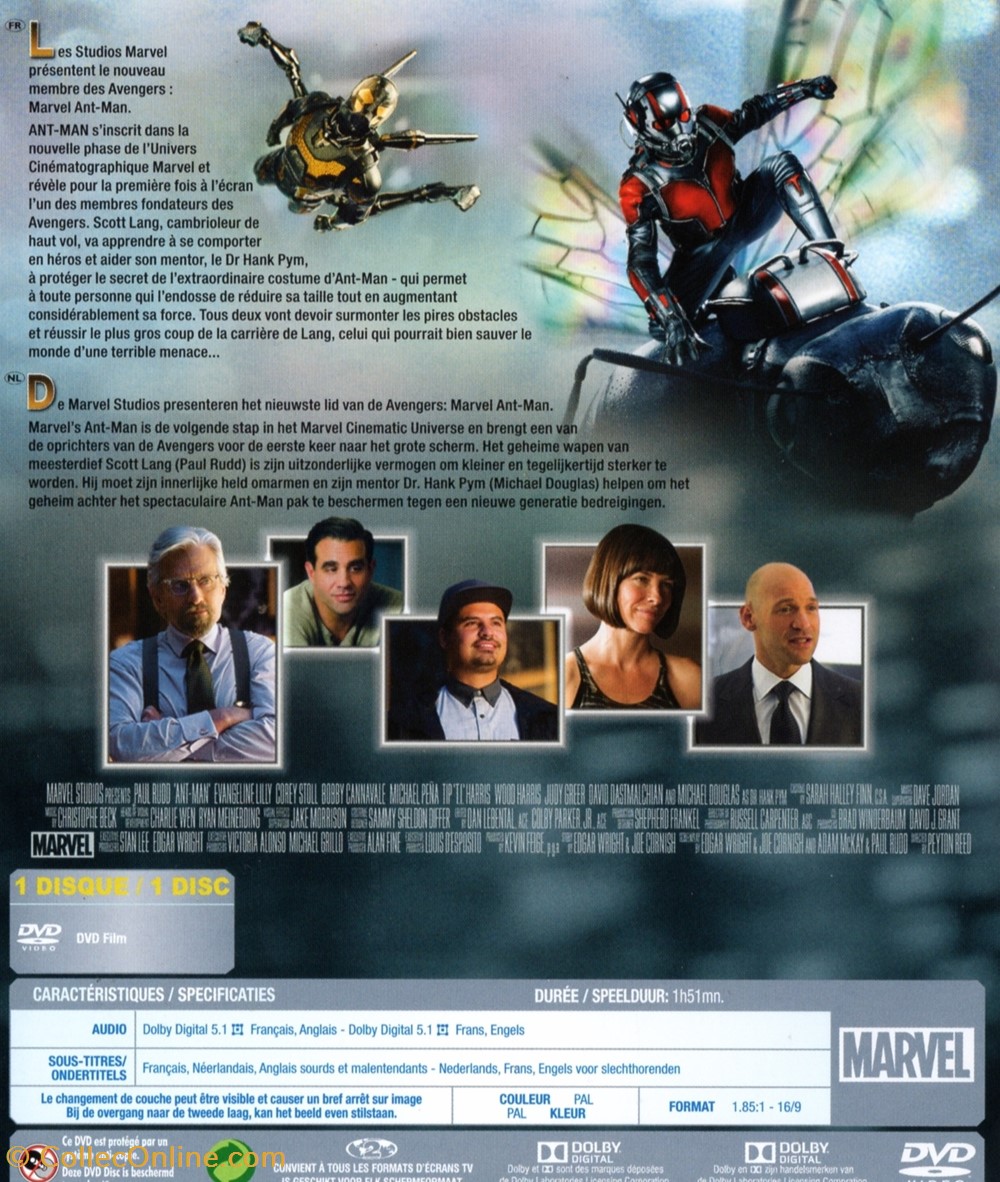 Ant-Man divers film dvd blu ray ant man
