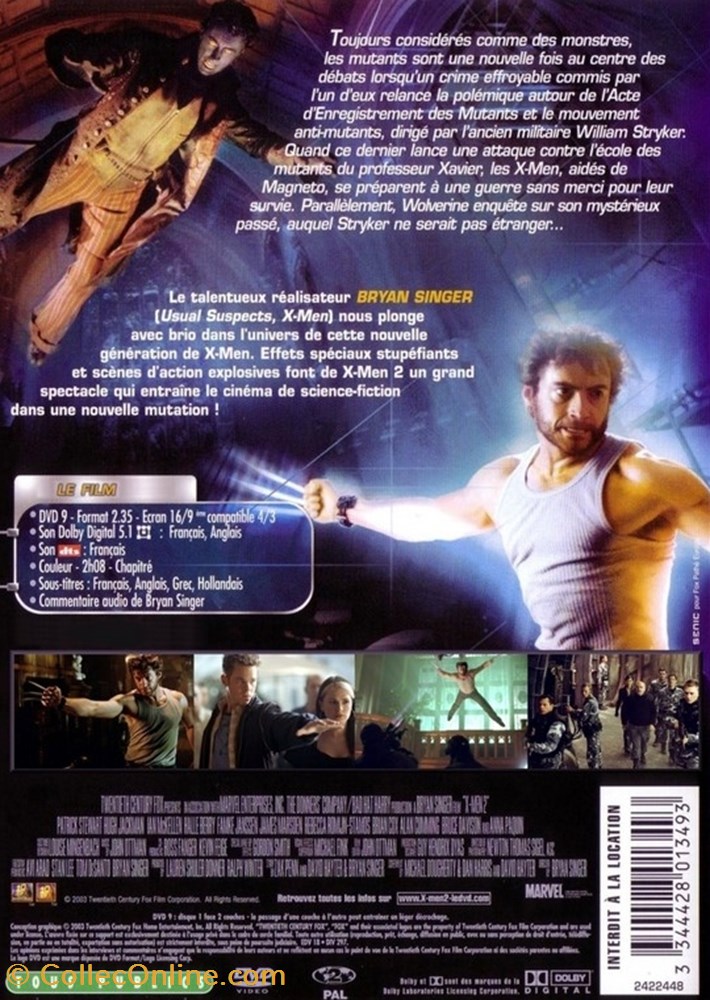 X-Men II : X-Men 2 2 divers film dvd blu ray x men ii x men 2