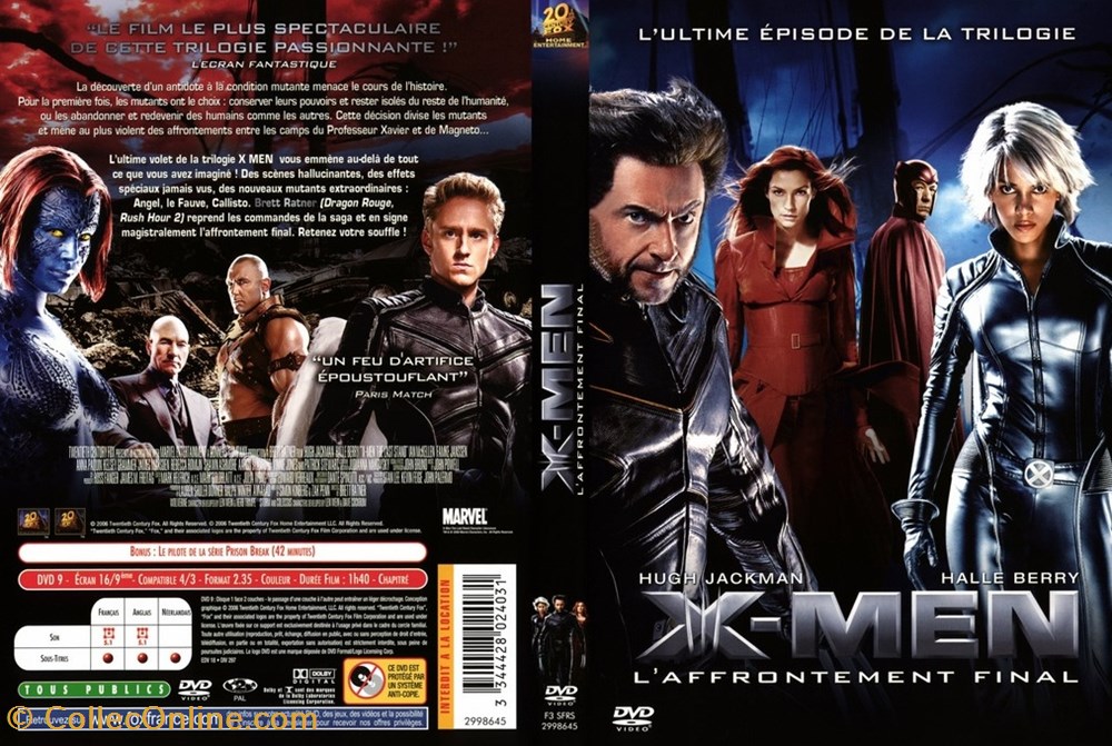 X Men Iii X Men L Affrontement Diverso Film Dvd Blu Ray