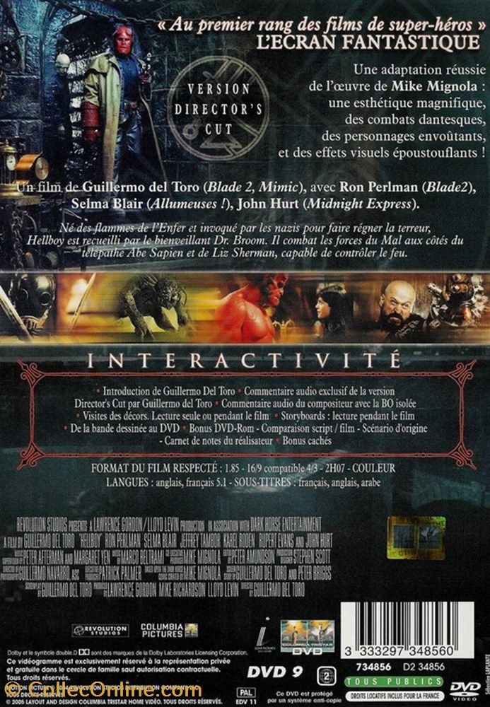 Hellboy 2 divers film dvd blu ray hellboy