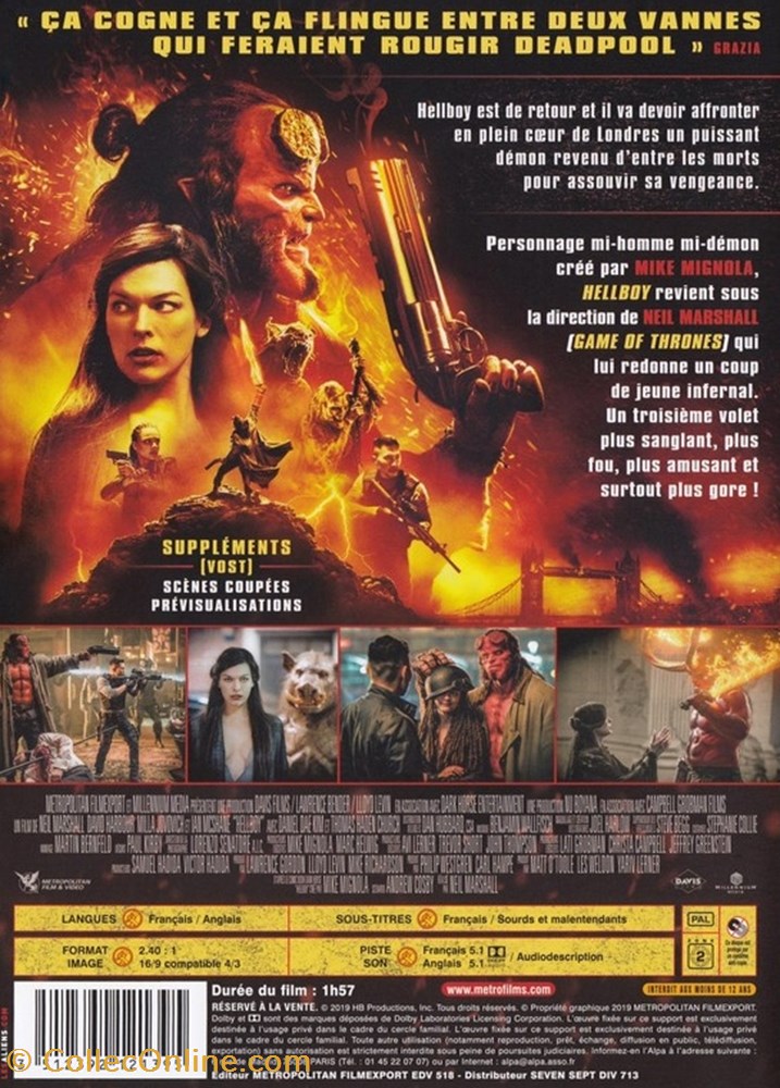 diver film dvd blu ray hellboy