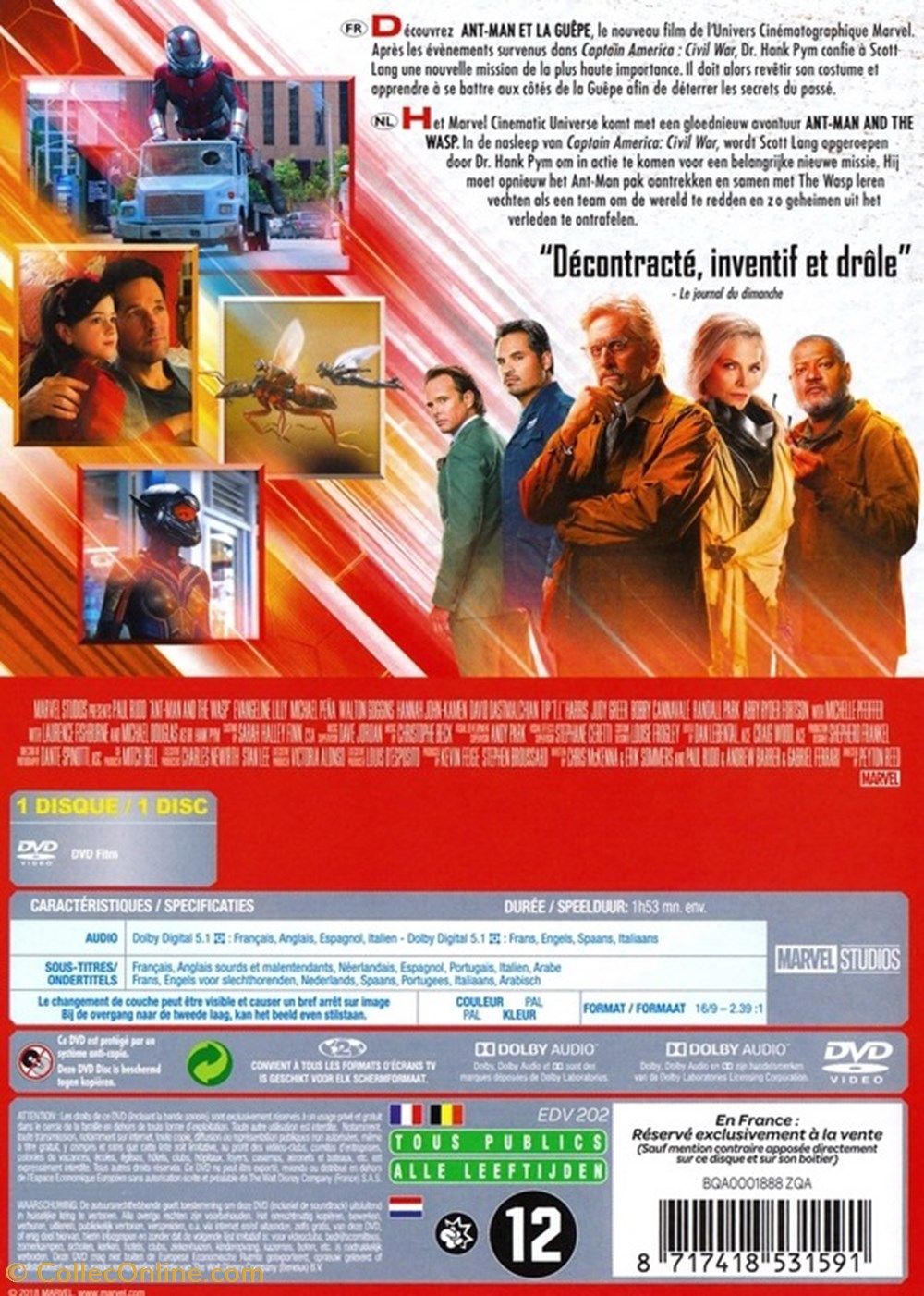 divers film dvd blu ray ant man 2 ant man et la guepe