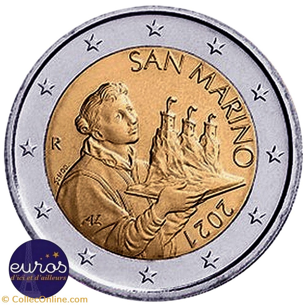 portait de st marin 2021 monnaies euros saint portait de st marin 2021