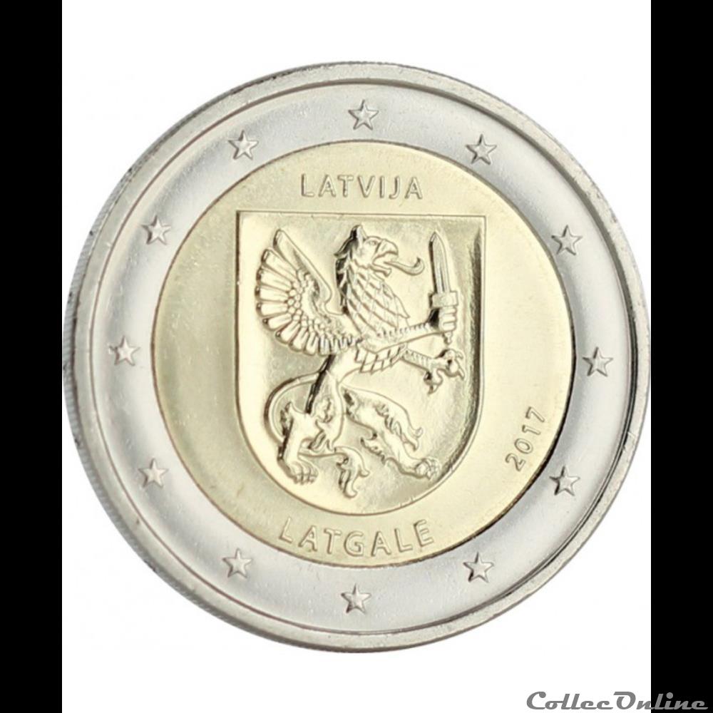 Latgale 2017 monnaie euro lettonie latgale 2017