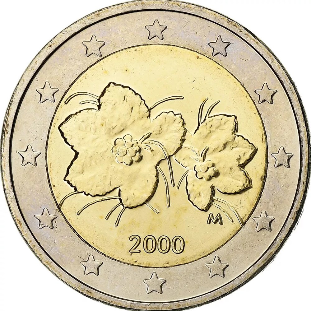 2 euros fleur lakka 2000 monnaies finlande 2 euros fleur lakka 2000