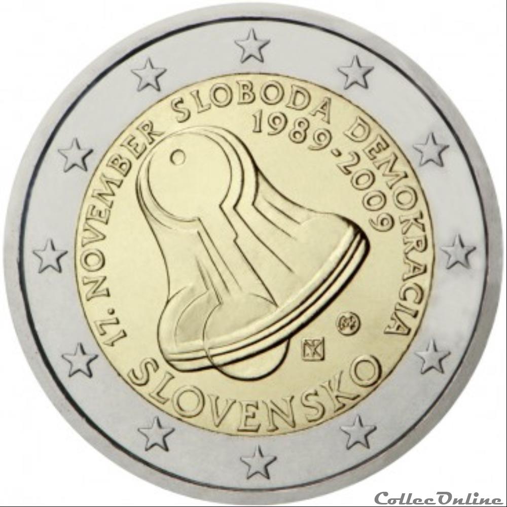 jour de la liberté et de la démocratie 2009 monnaie euro slovaquie jour de la liberte et de la democratie 2009