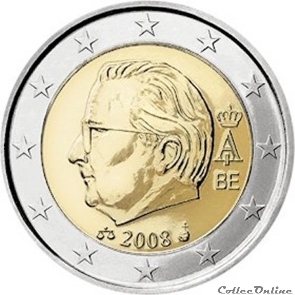 albert 2 2008 monnaie euro belgique albert 2 2008