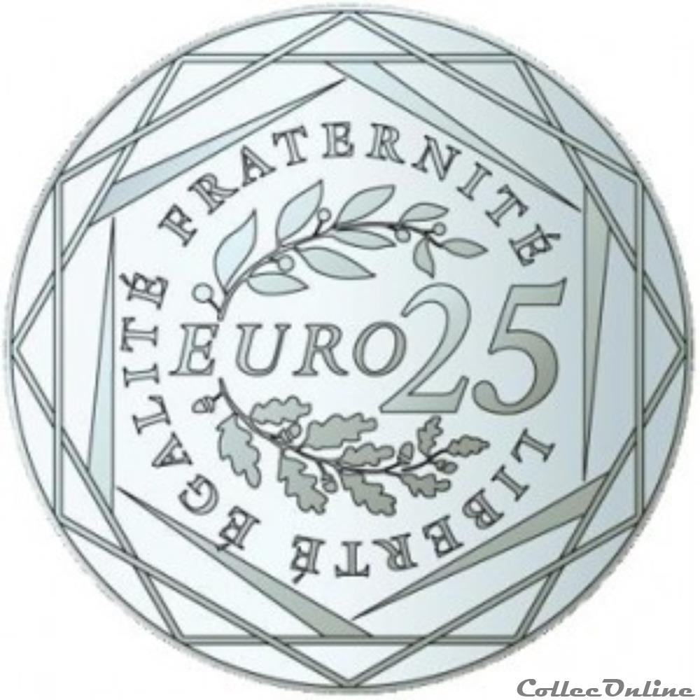 monnaie france 25 euros 2009