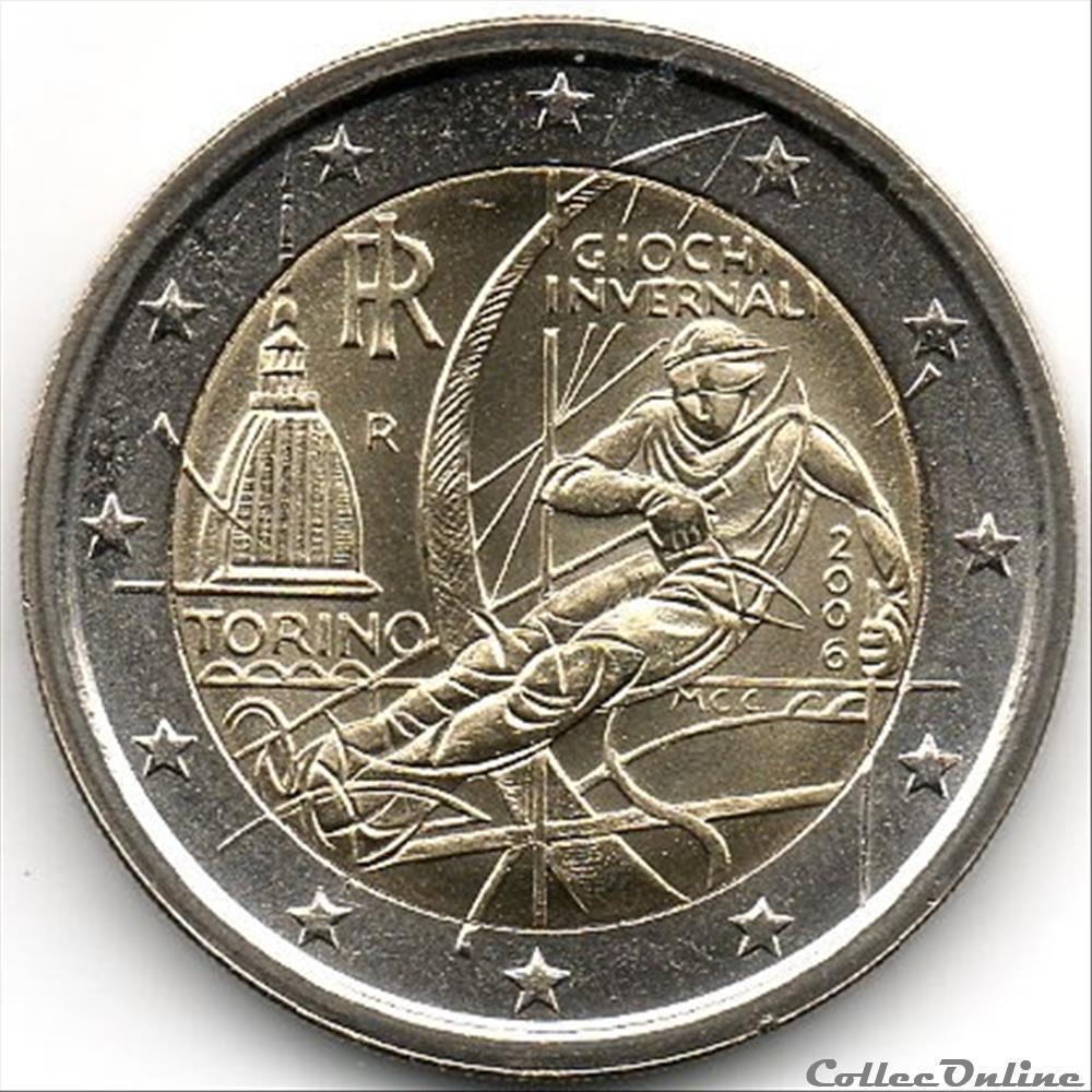 jo turin 2006 monnaie euro italie jo turin 2006
