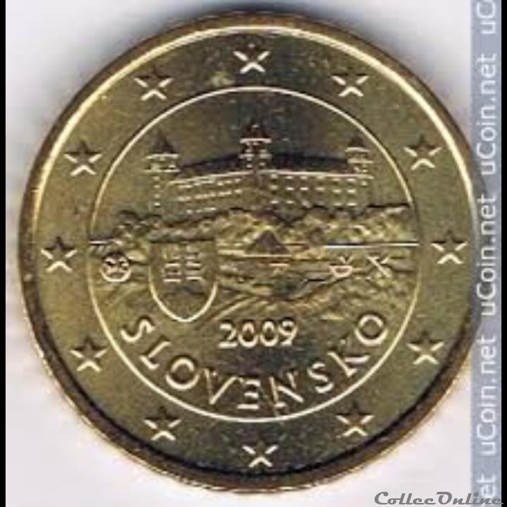 monnaie 50 cts slovaquie 2009