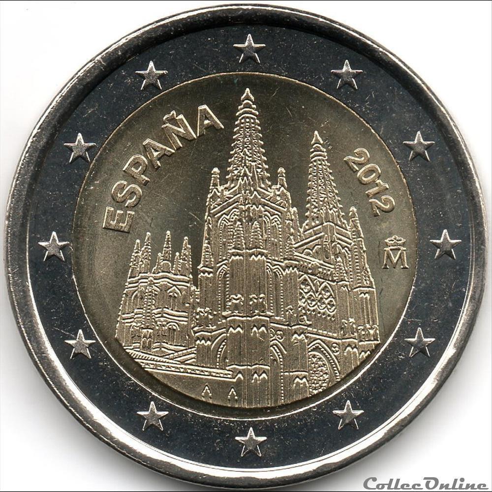 monnaie euro espagne cathedrale de burgos