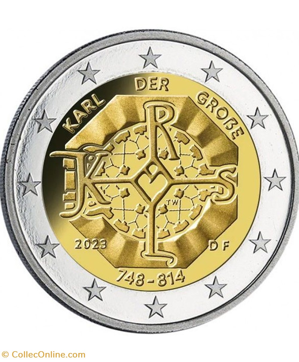 charlemagne 2023 monnaies euros allemagne charlemagne 2023