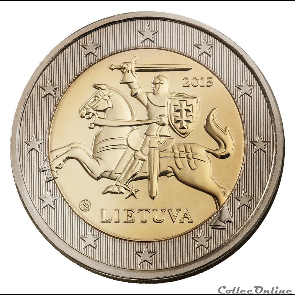 chevalier armé 2015 monnaie euro lituanie chevalier arme 2015