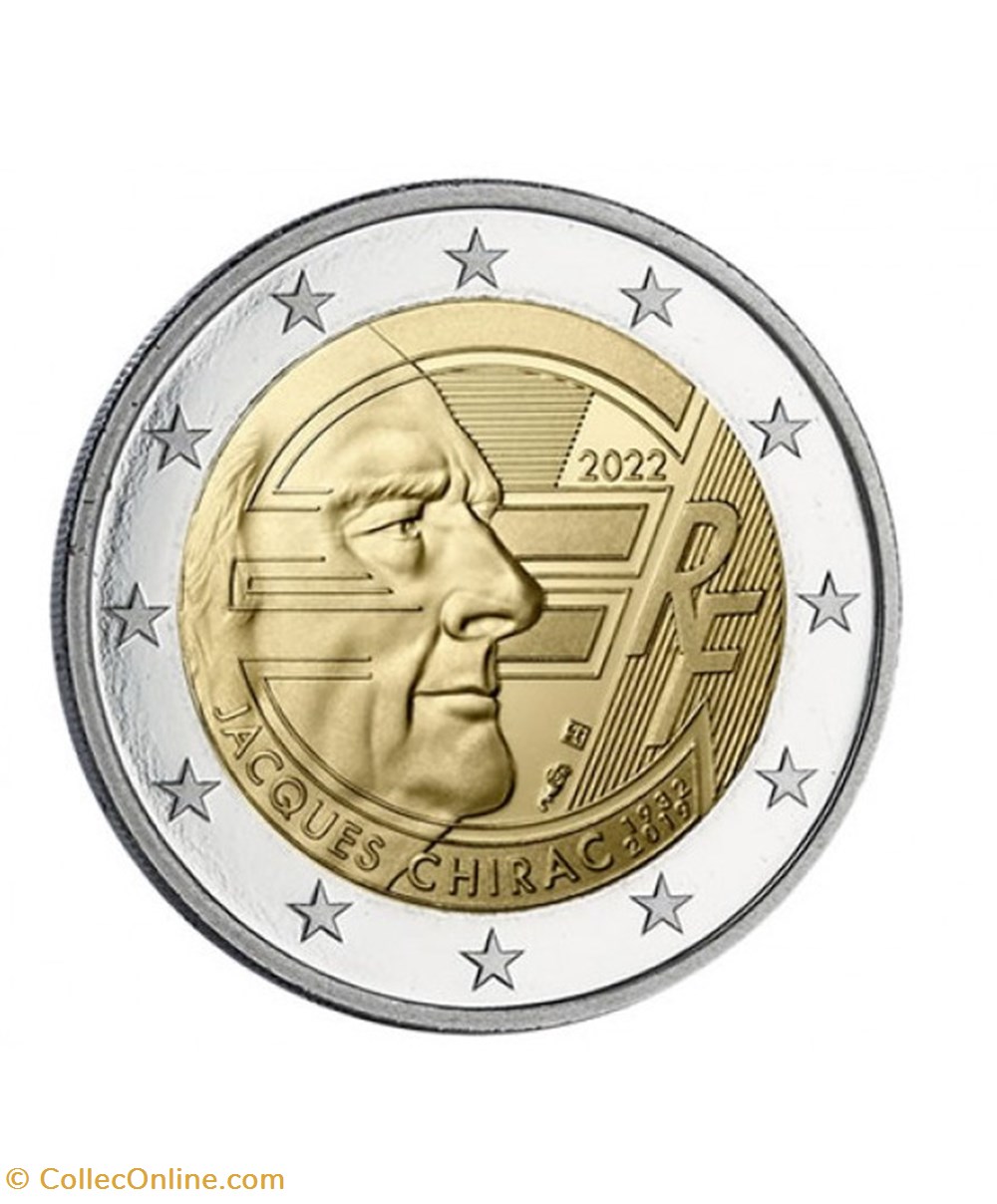 jacques chirac 2022 monnaies euros france jacques chirac 2022
