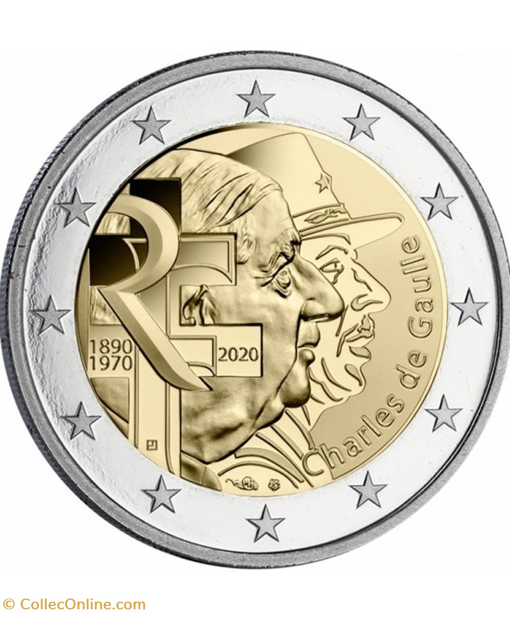 charles de gaulle 2020 monnaies euros france charles de gaulle 2020