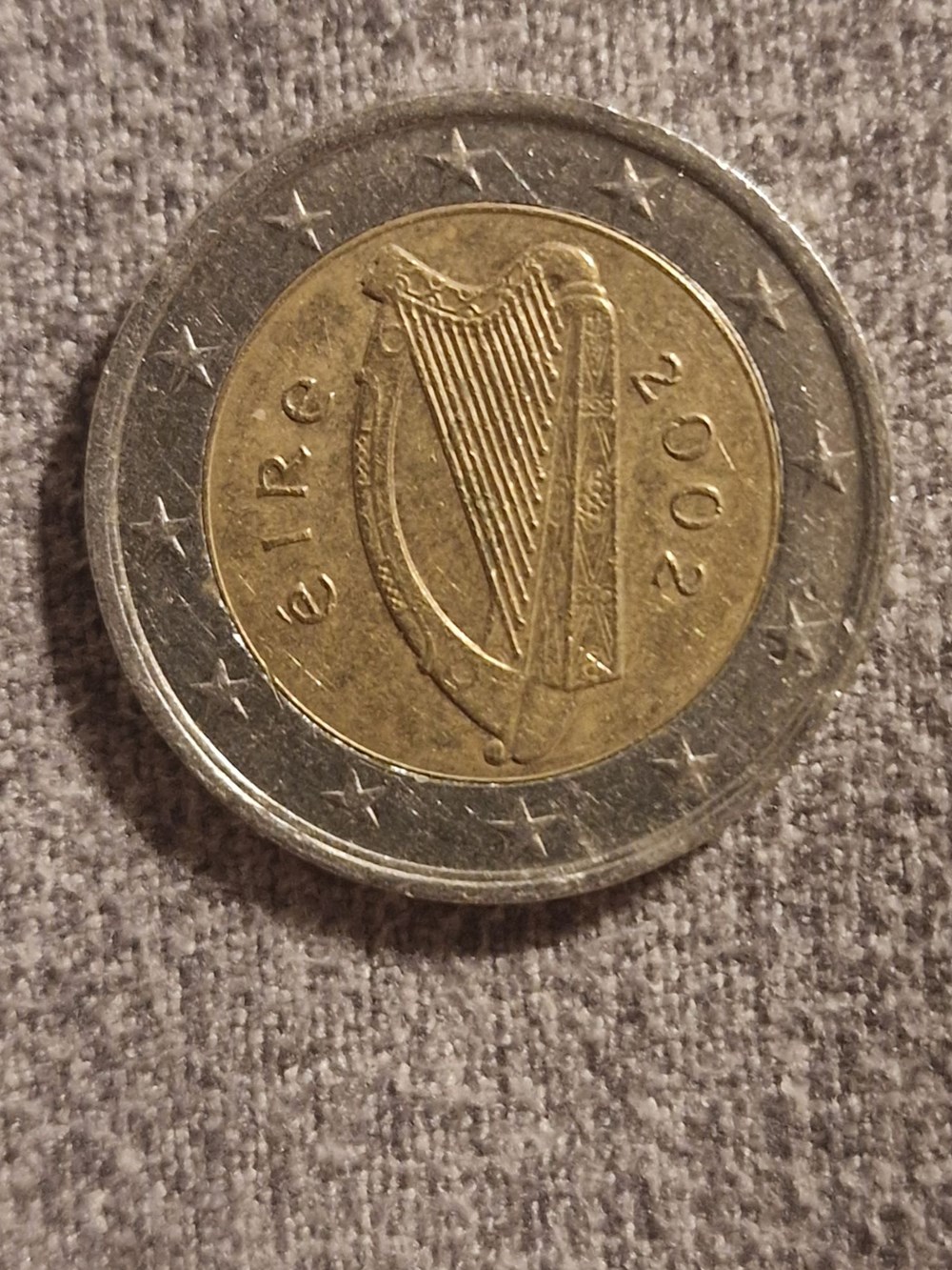 harpe 2002 monnaies euros irlande harpe 2002