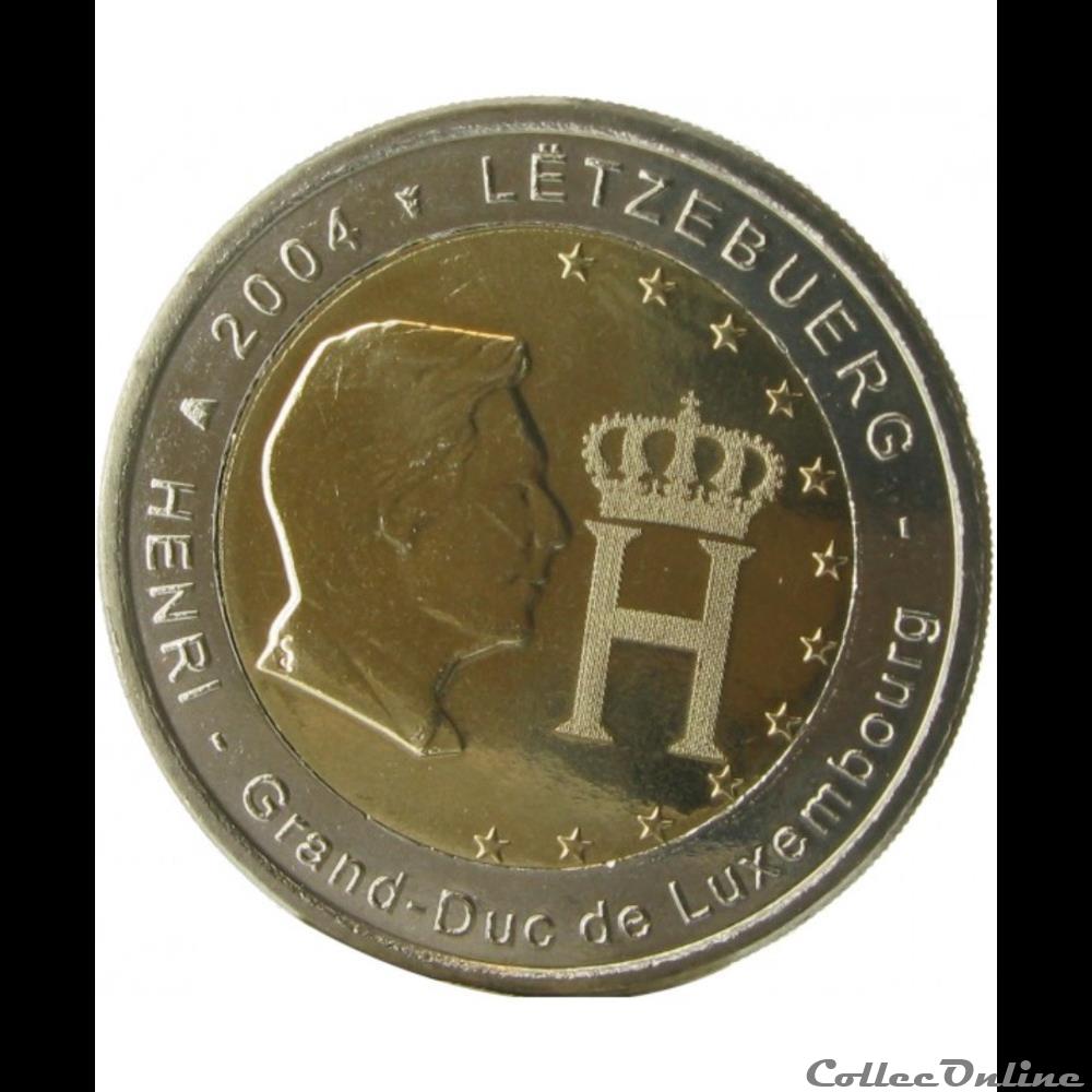 grd duc henri 2004 monnaie euro luxembourg grd duc henri 2004