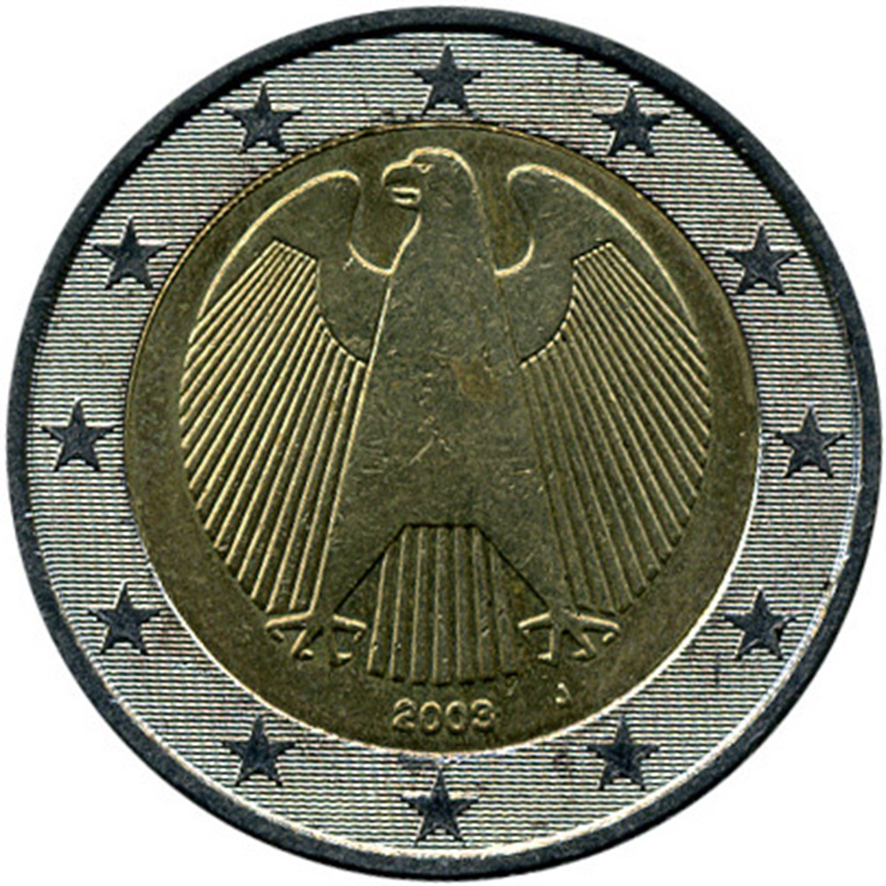 aigle 2003 (j) monnaies euros allemagne aigle 2003 j