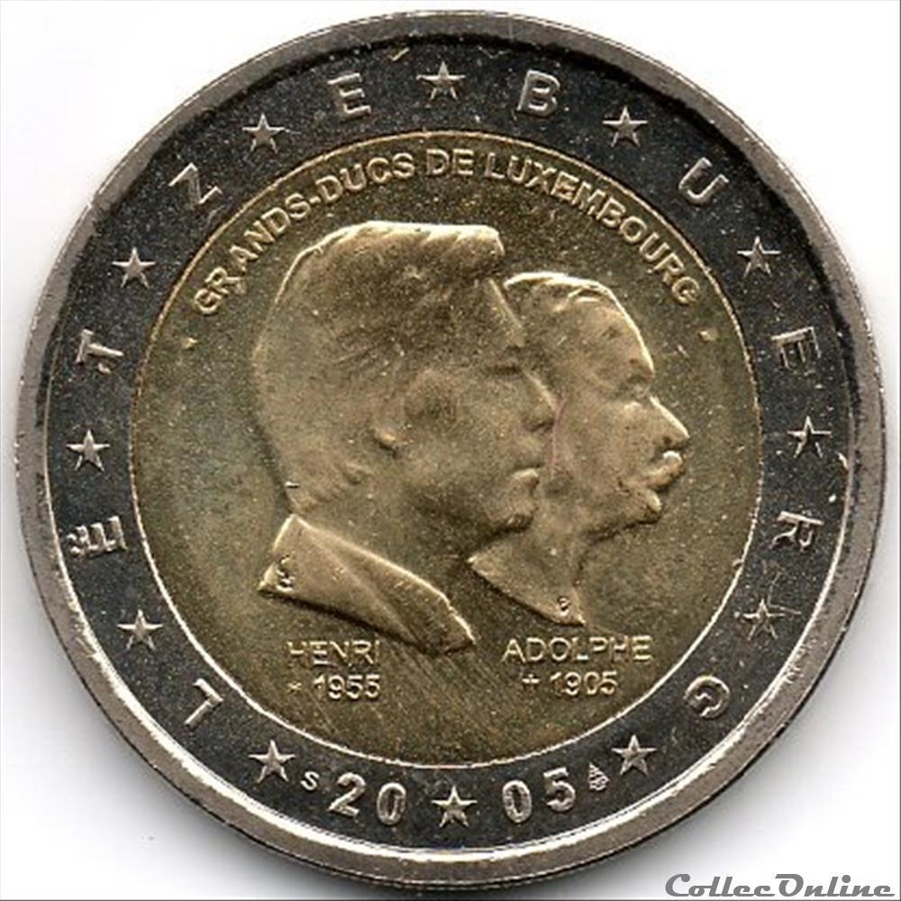 5e anniversaire grand-duc 2005 monnaie euro luxembourg 5e anniversaire grand duc 2005