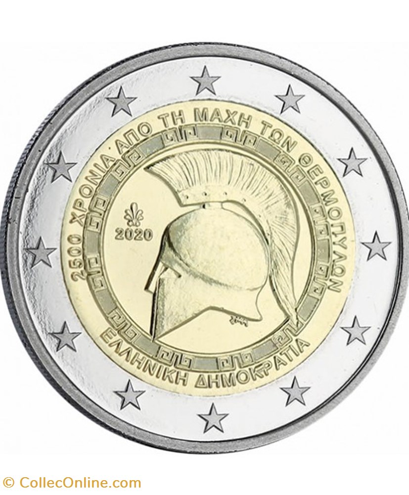 2500 ans bataille de thermophiles 2020 monnaie euro grece 2500 ans bataille de thermophiles 2020