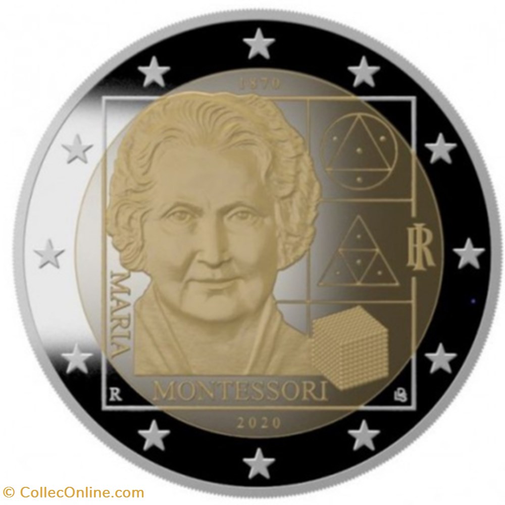 150 ans naissance maria montessori 2020 monnaies euros italie 150 ans naissance maria montessori 2020