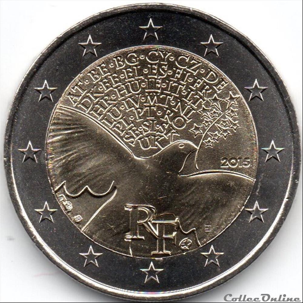 2015 70 ans de Paix en Europe monnaie france 2015 70 ans de paix en europe