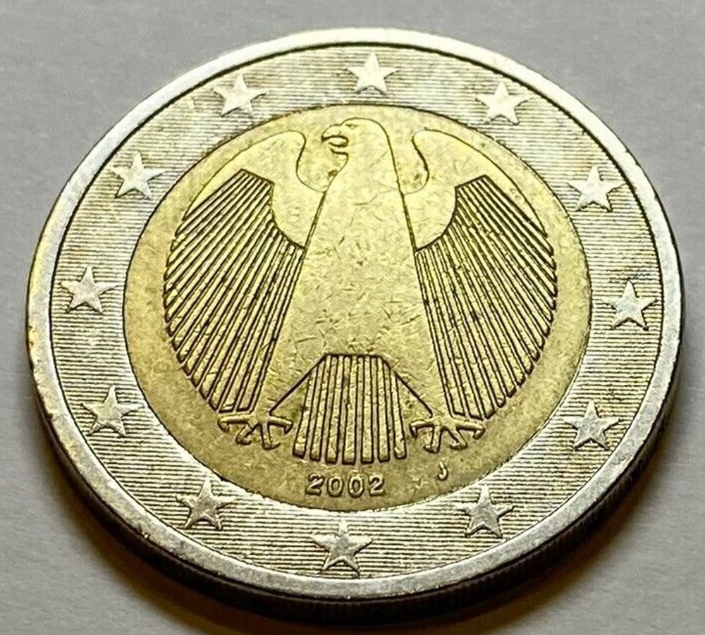 allemagne aigle 2002(j) monnaies euros allemagne aigle 2002 j