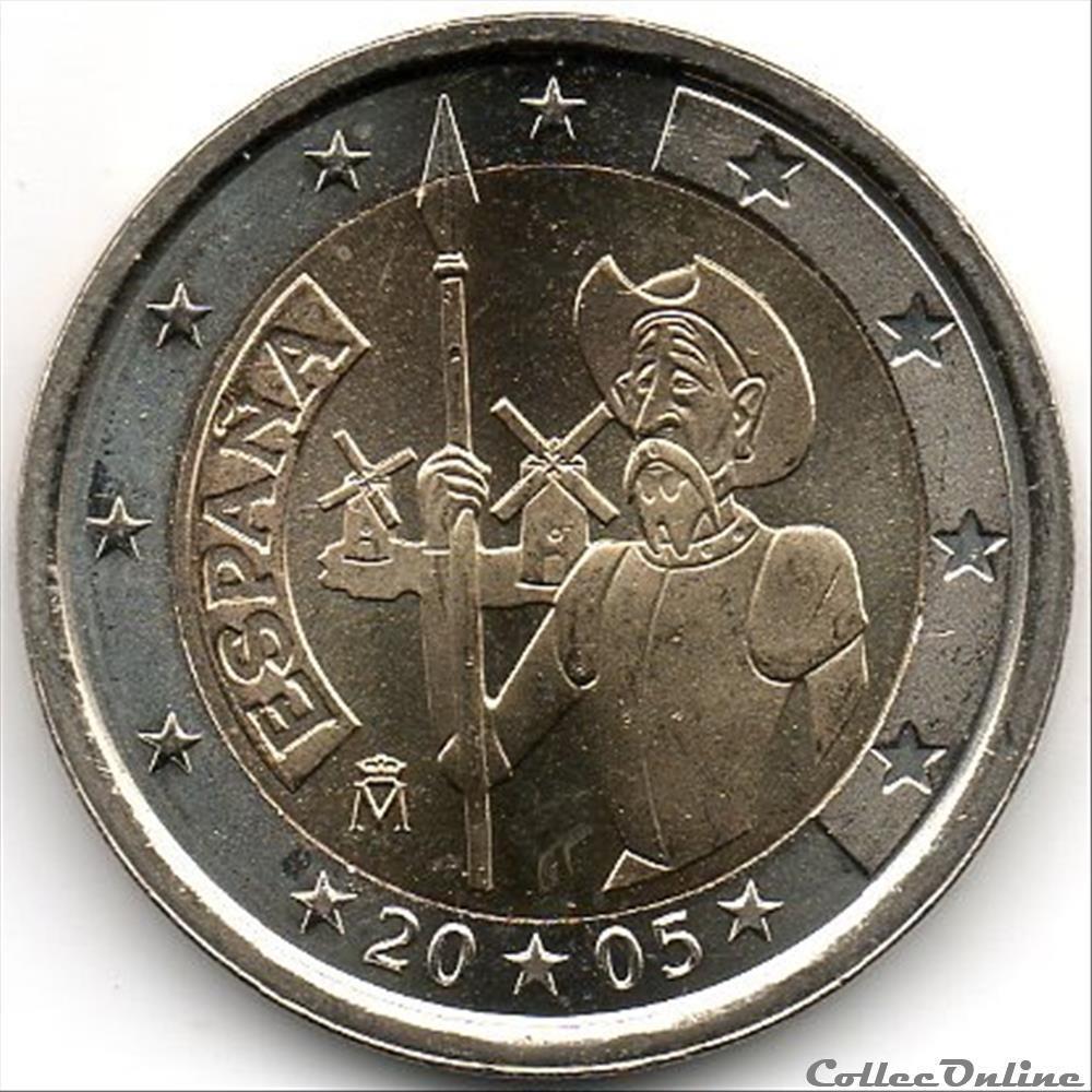 don quichotte 2005 monnaie euro espagne don quichotte 2005