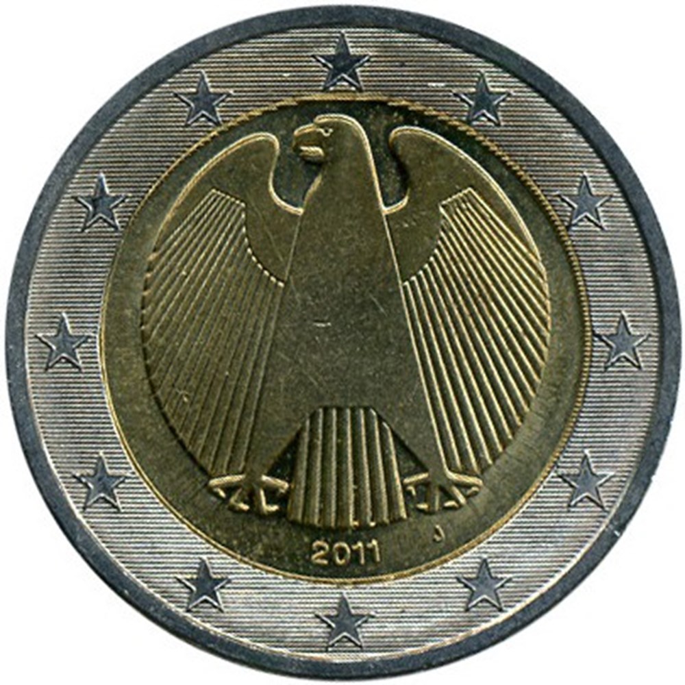 2 euros aigle 2011(j) monnaies allemagne 2 euros aigle 2011 j