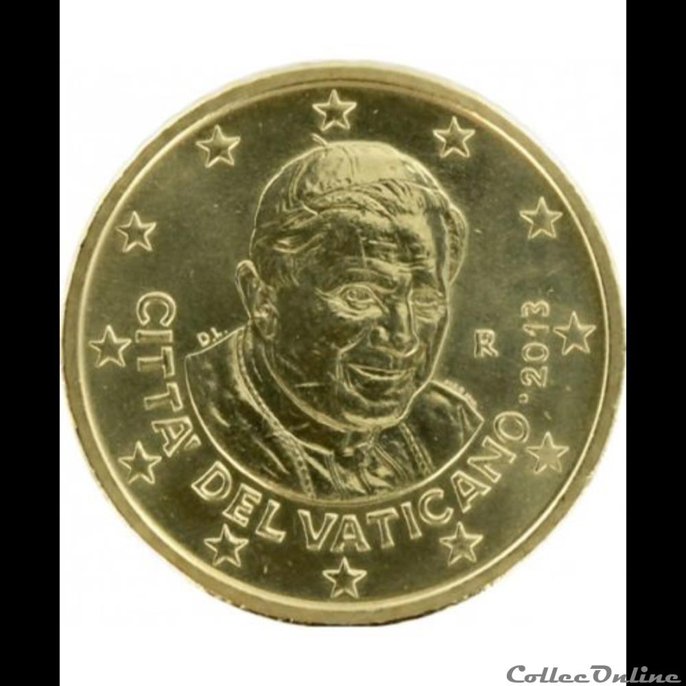 monnaie 50 cts vatican 2013