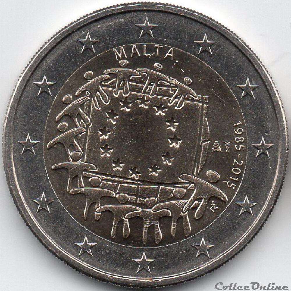30e anniversaire drapeau europeen 2015 monnaie malte 30e anniversaire drapeau europeen 2015