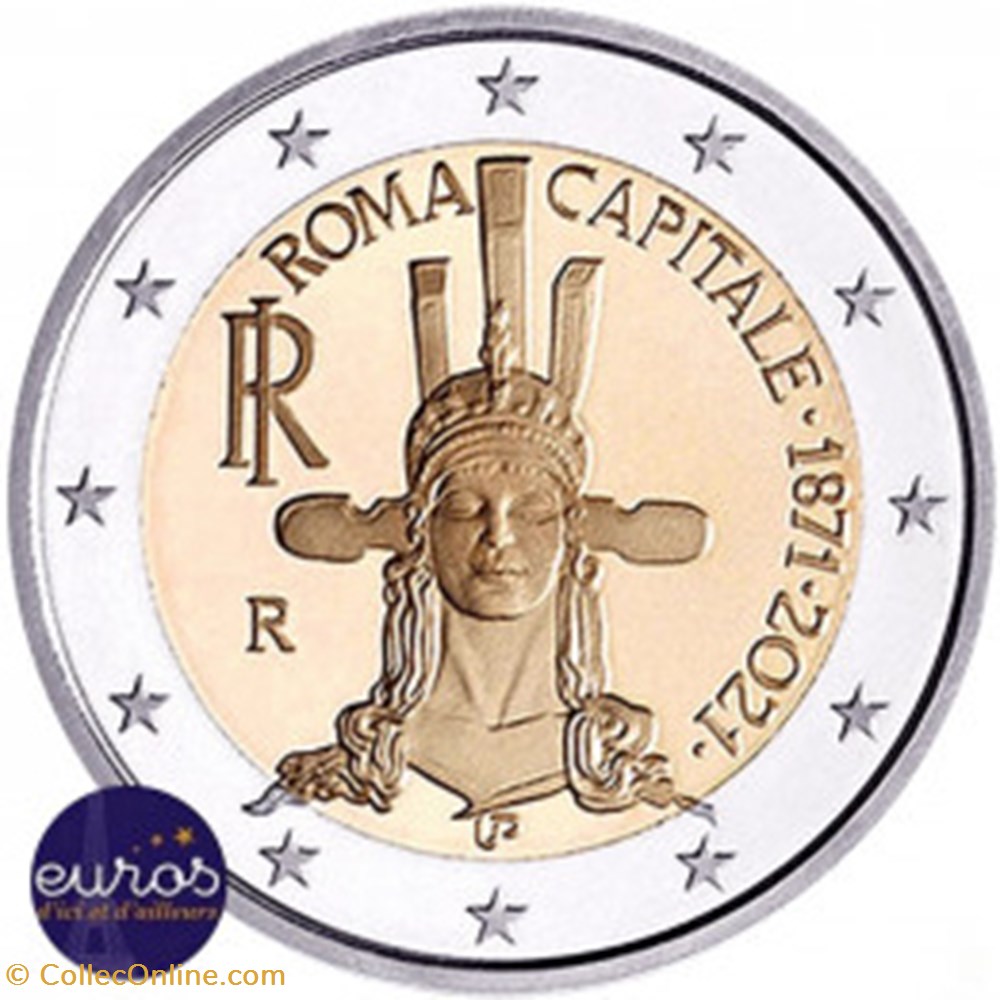 150 ans de rome 2021 monnaies euros italie 150 ans de rome 2021