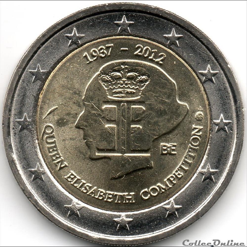 1937_2012 monnaie euro belgique 1937 2012
