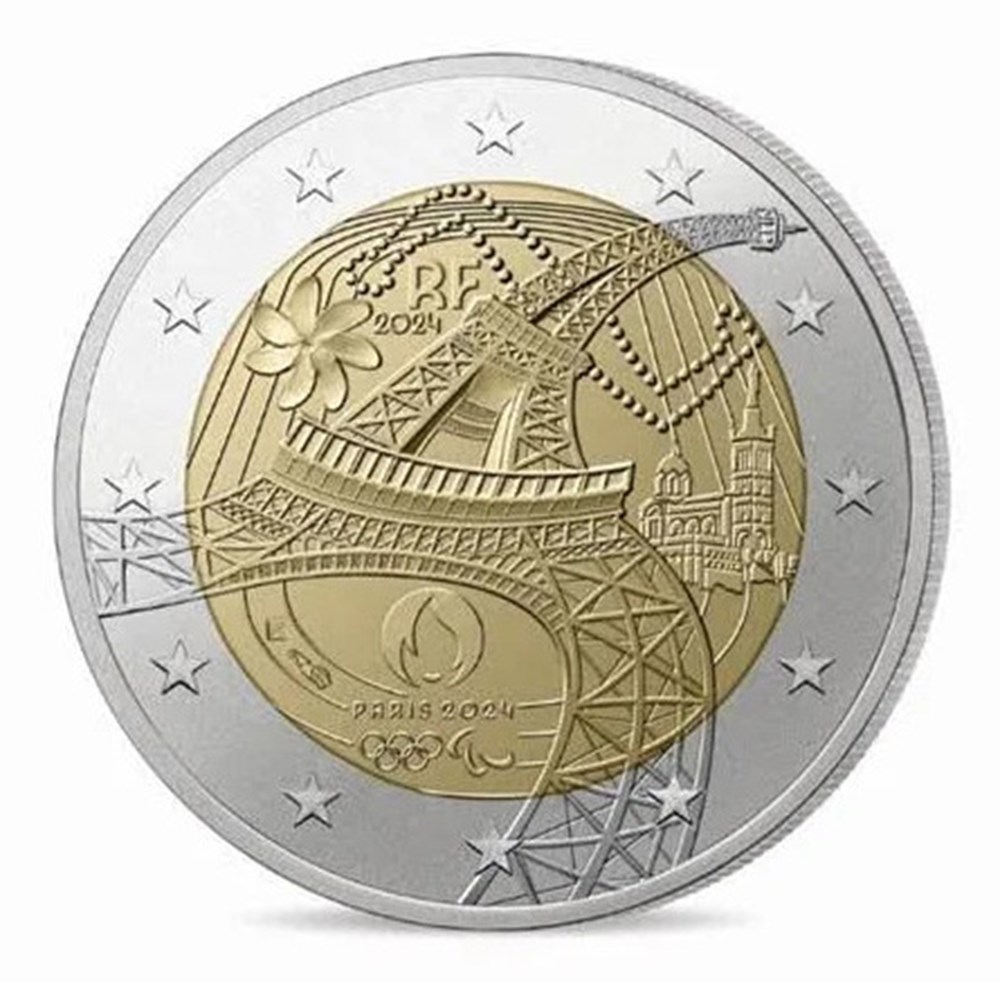 j,o, paris 2024 monnaies euros france j o paris 2024