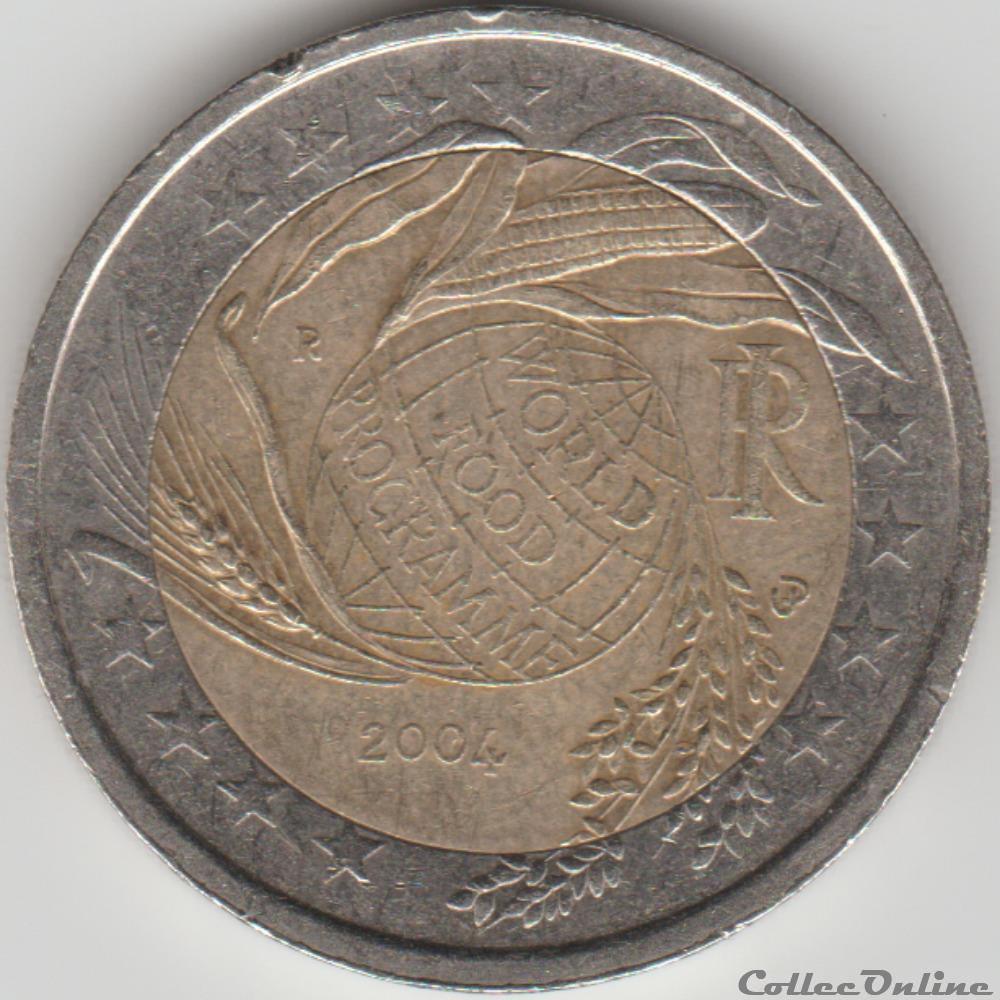 monnaie italie 2 euros 2004