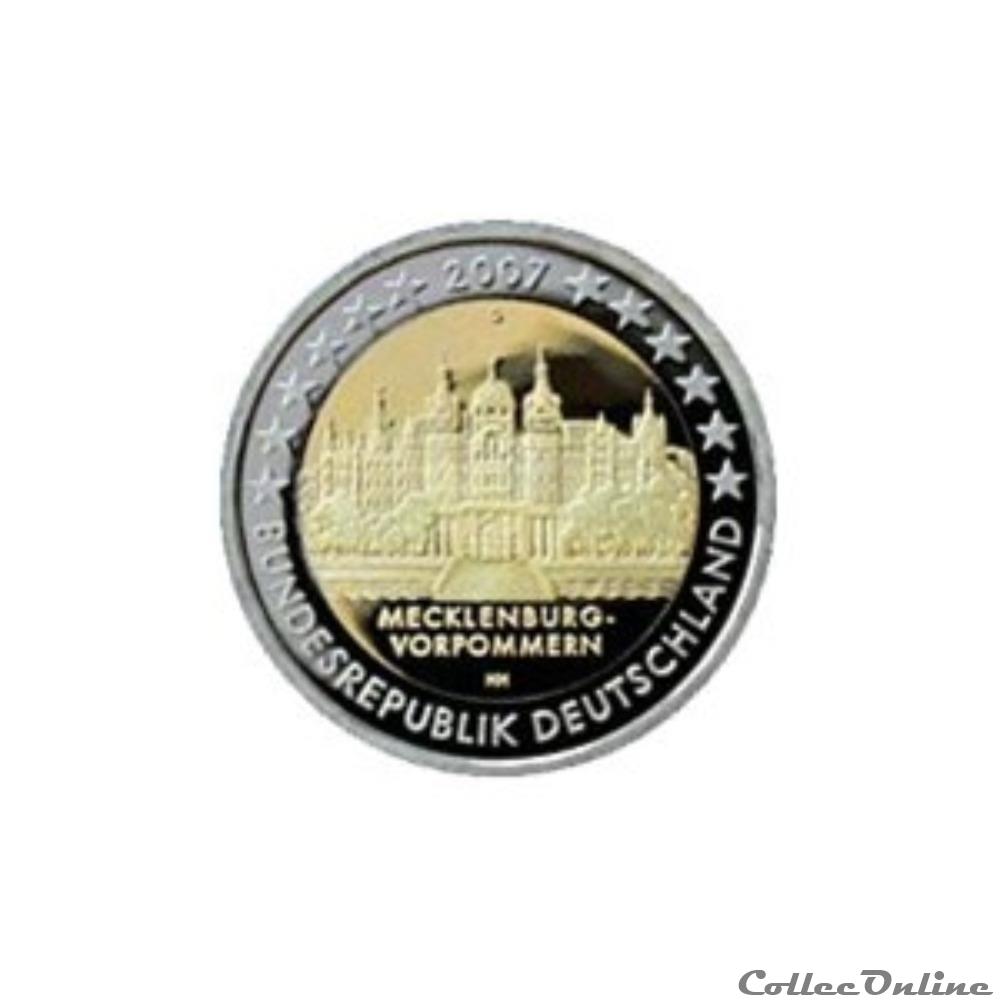 monnaie euro allemagne meckleburg 2007